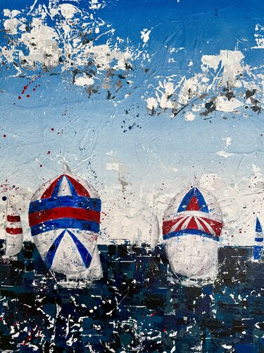 Americas Cup 88 by Florian Arendt, Painting for Sale on Select
