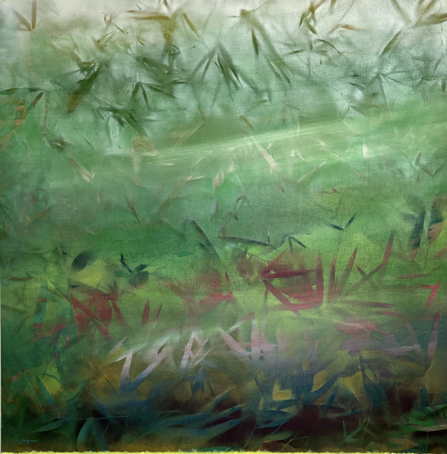 Soudain un coup de vent (Effeuillage) VII Jean-Jacques Pigeon Original painting for sale