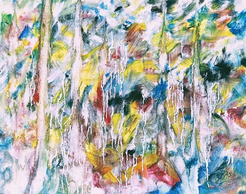 Farbgestöber by Bernd Stephanny, Painting for Sale on Select