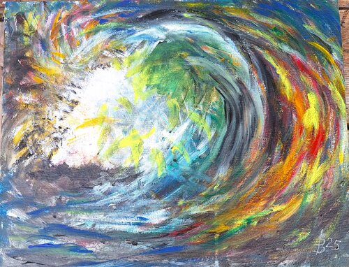 die Welle by Bernd Stephanny, Painting for Sale on Select