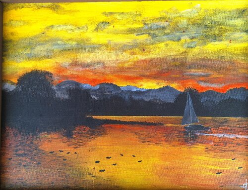 Am See by Bernd Stephanny, Painting for Sale on Select