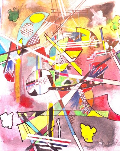 Kandinsky II by Bernd Stephanny, Painting for Sale on Select