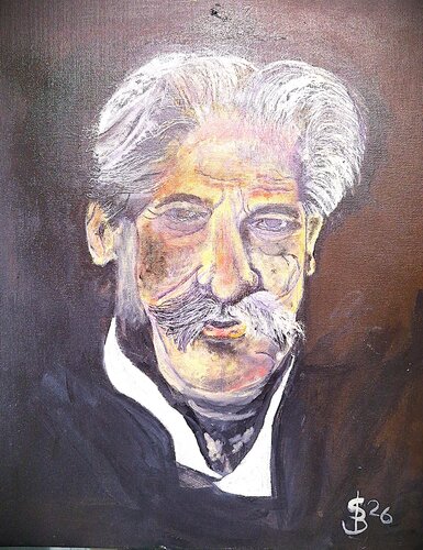Schweitzer by Bernd Stephanny, Painting for Sale on Select
