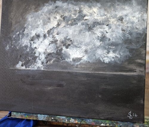 Nachtwolke by Bernd Stephanny, Painting for Sale on Select