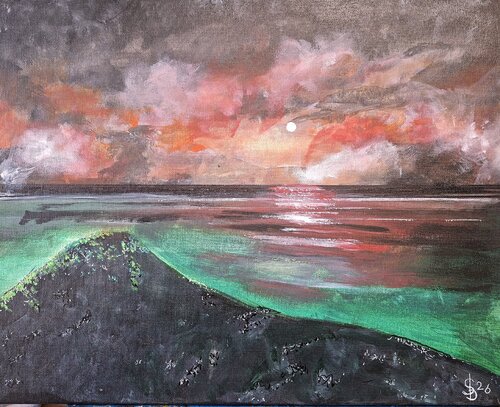 Am grünen  Felsen by Bernd Stephanny, Painting for Sale on Select