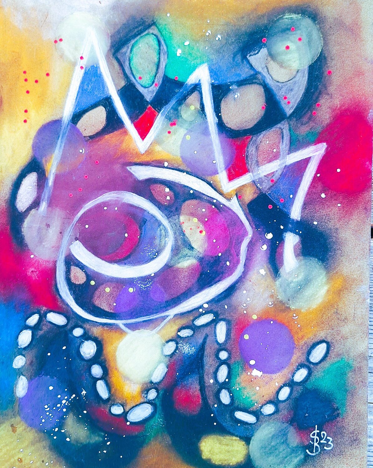 Blitz und Donner Bernd Stephanny Original painting for sale