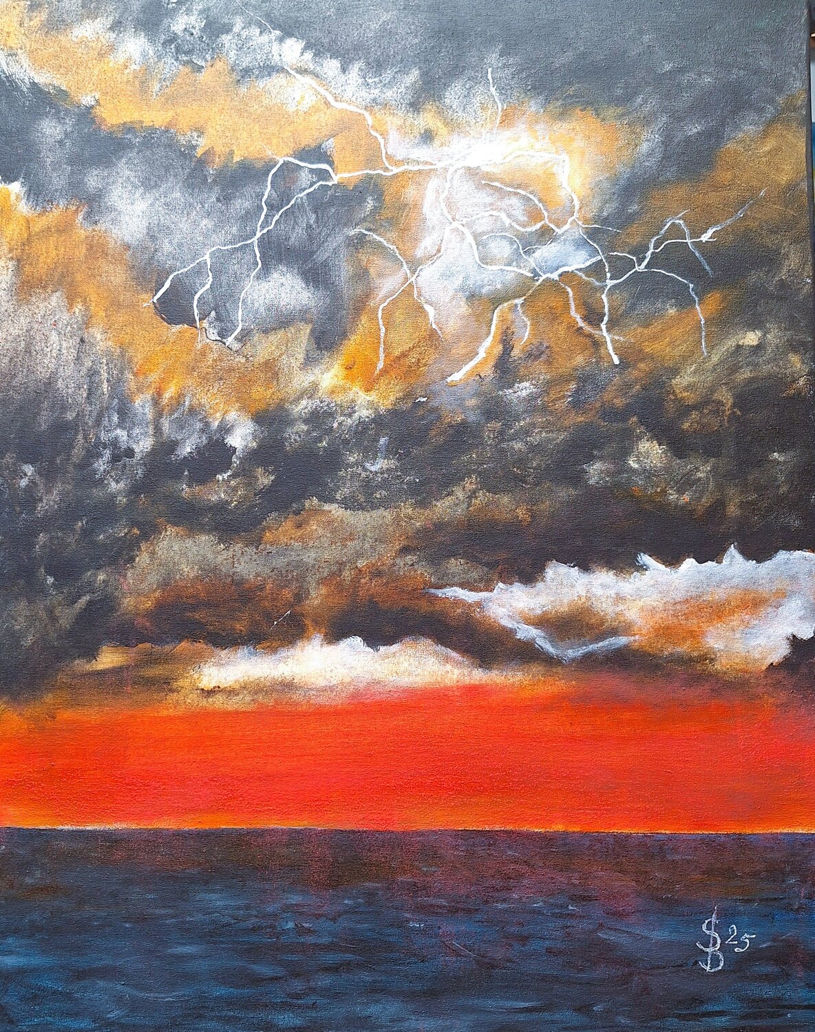 Gewitter Bernd Stephanny Original painting for sale