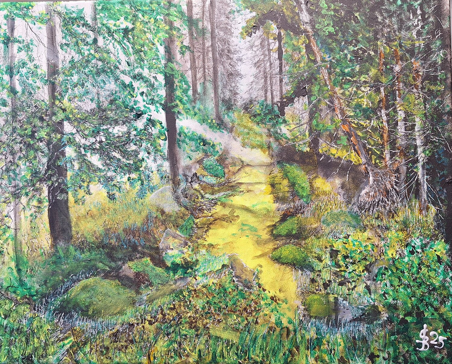 In den Vogesen Bernd Stephanny Original painting for sale