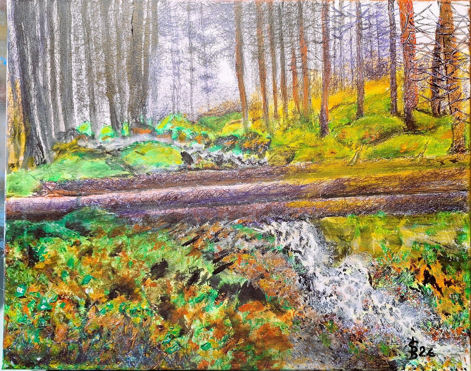 Am Zweribach Bernd Stephanny Original painting for sale