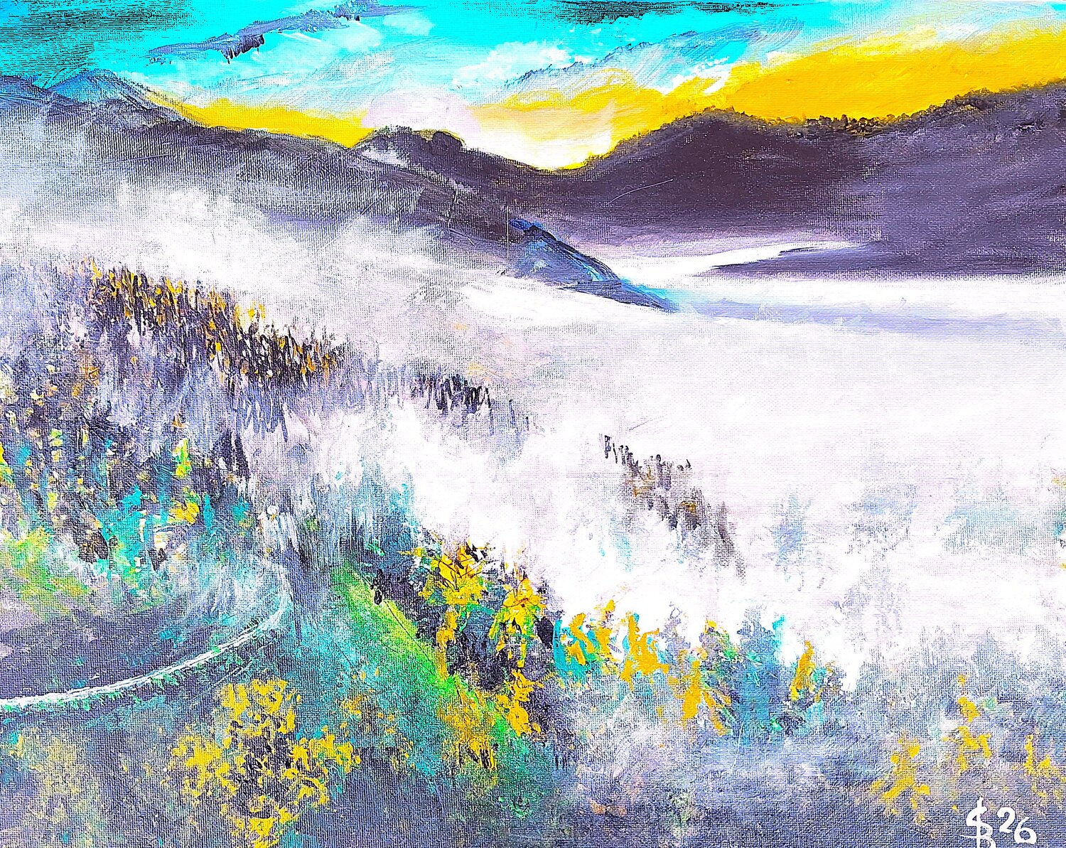 Im Glöttertal Bernd Stephanny Original painting for sale