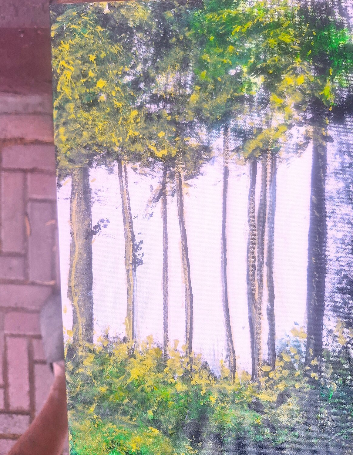 An der Lichtung Bernd Stephanny Original painting for sale