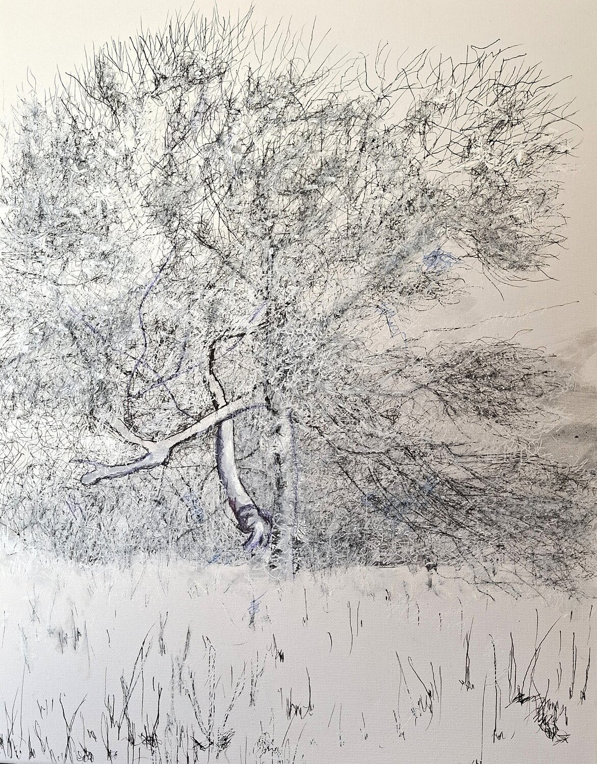 winter auf der Hornisgrinde Bernd Stephanny Original painting for sale