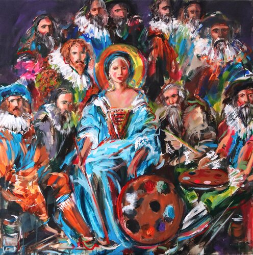 Beyond the Frame by Antigoni Tziora, Painting for Sale on Select
