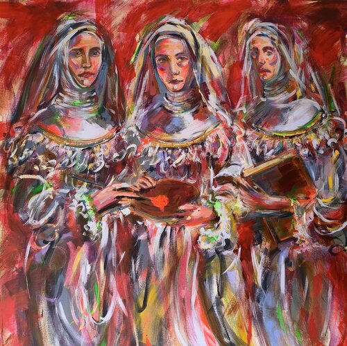 O Virtus Sapientiae by Antigoni Tziora, Painting for Sale on Select