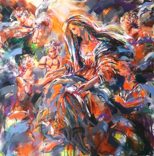 The Eternal Mother by Antigoni Tziora, Painting for Sale on Select