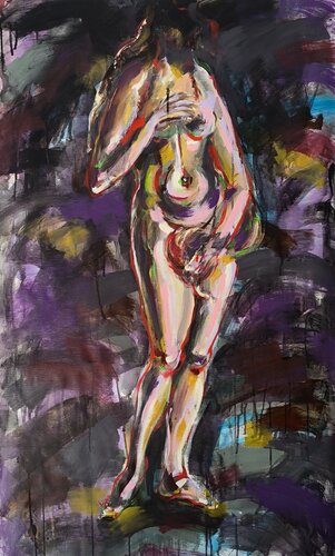She Without a Face by Antigoni Tziora, Painting for Sale on Select