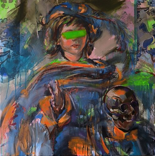 Blind to the Truth by Antigoni Tziora, Painting for Sale on Select
