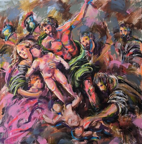 Shield and Shadow by Antigoni Tziora, Painting for Sale on Select