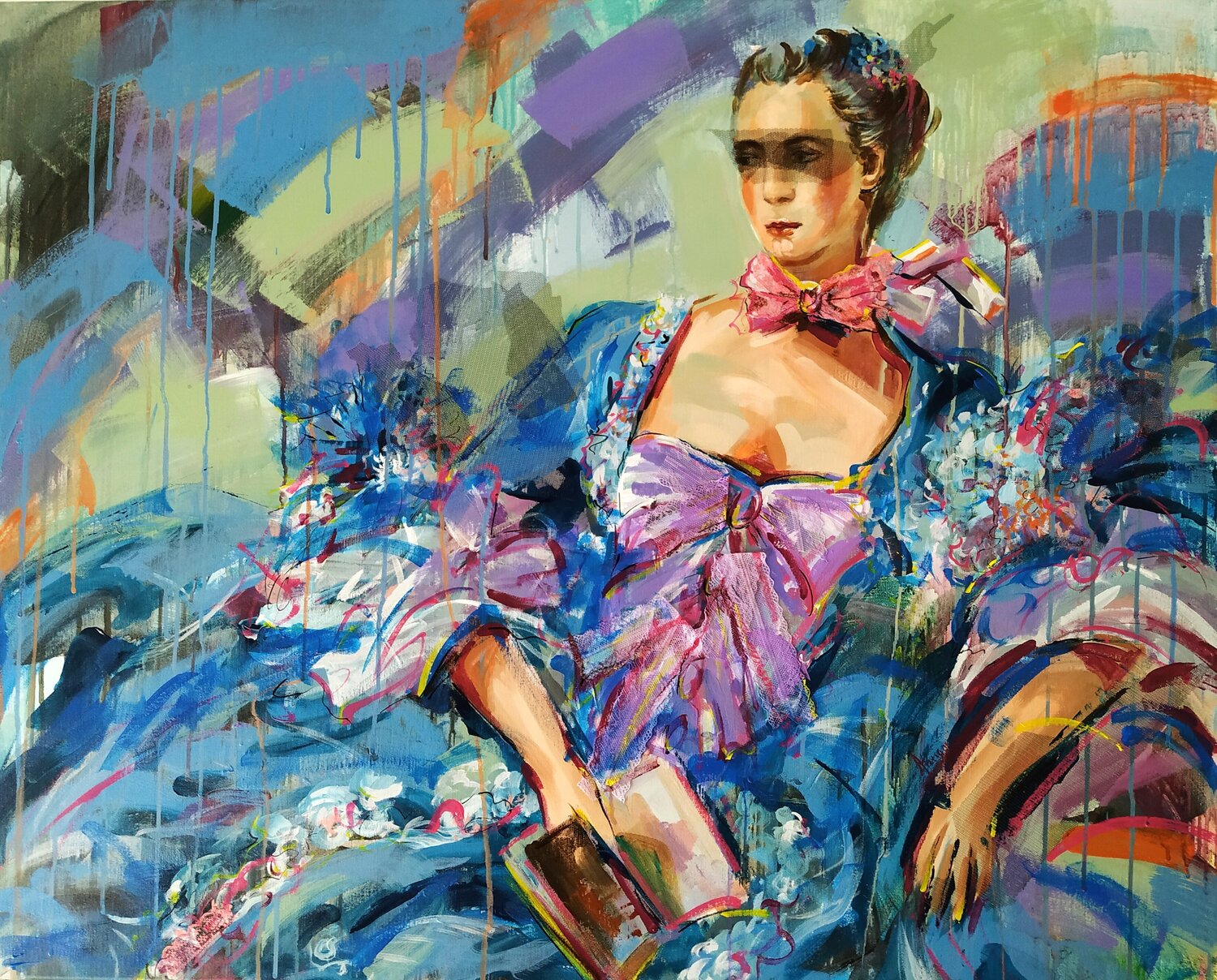 End Of Evening Antigoni Tziora Original painting for sale
