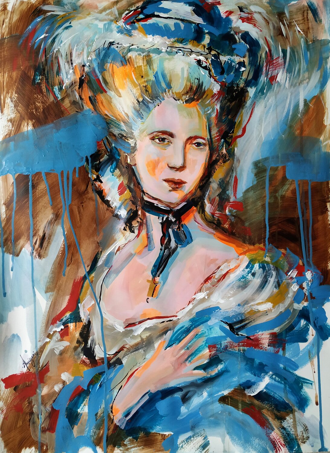La M. Antigoni Tziora Original painting for sale