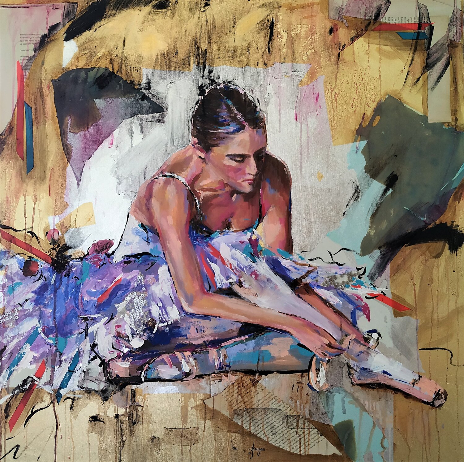 Νew Chance Antigoni Tziora Original painting for sale