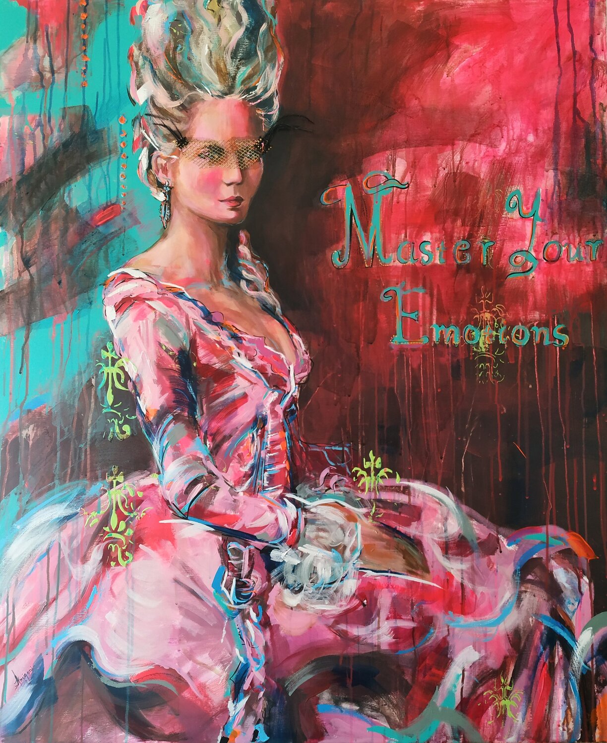 Inward Gaze Antigoni Tziora Original painting for sale