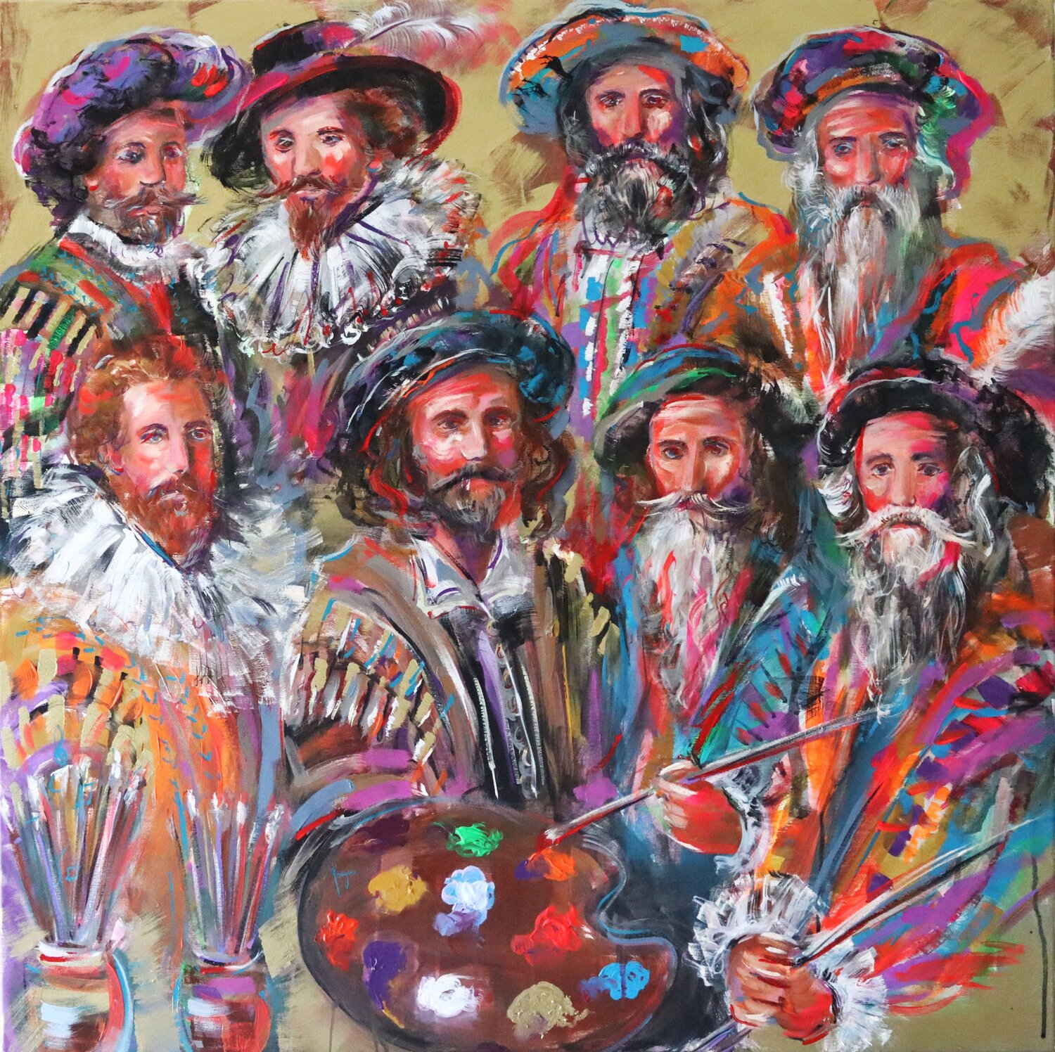 Beyond the Frame II Antigoni Tziora Original painting for sale