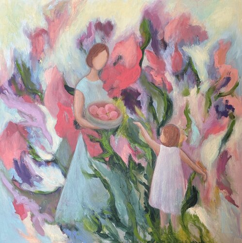 Memories, the Garden of Childhood by Iryna Bondar, Painting for Sale on Select