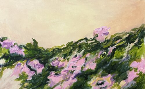 Climbing Flowers II by Iryna Bondar, Painting for Sale on Select