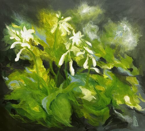 Emerald by Iryna Bondar, Painting for Sale on Select