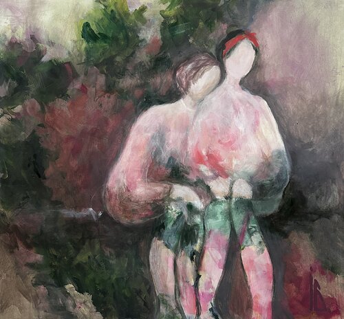 Learning to Be Together by Iryna Bondar, Painting for Sale on Select