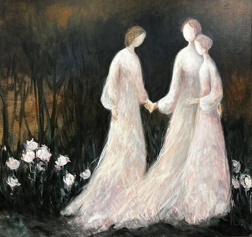 Entwined Roots II by Iryna Bondar, Painting for Sale on Select