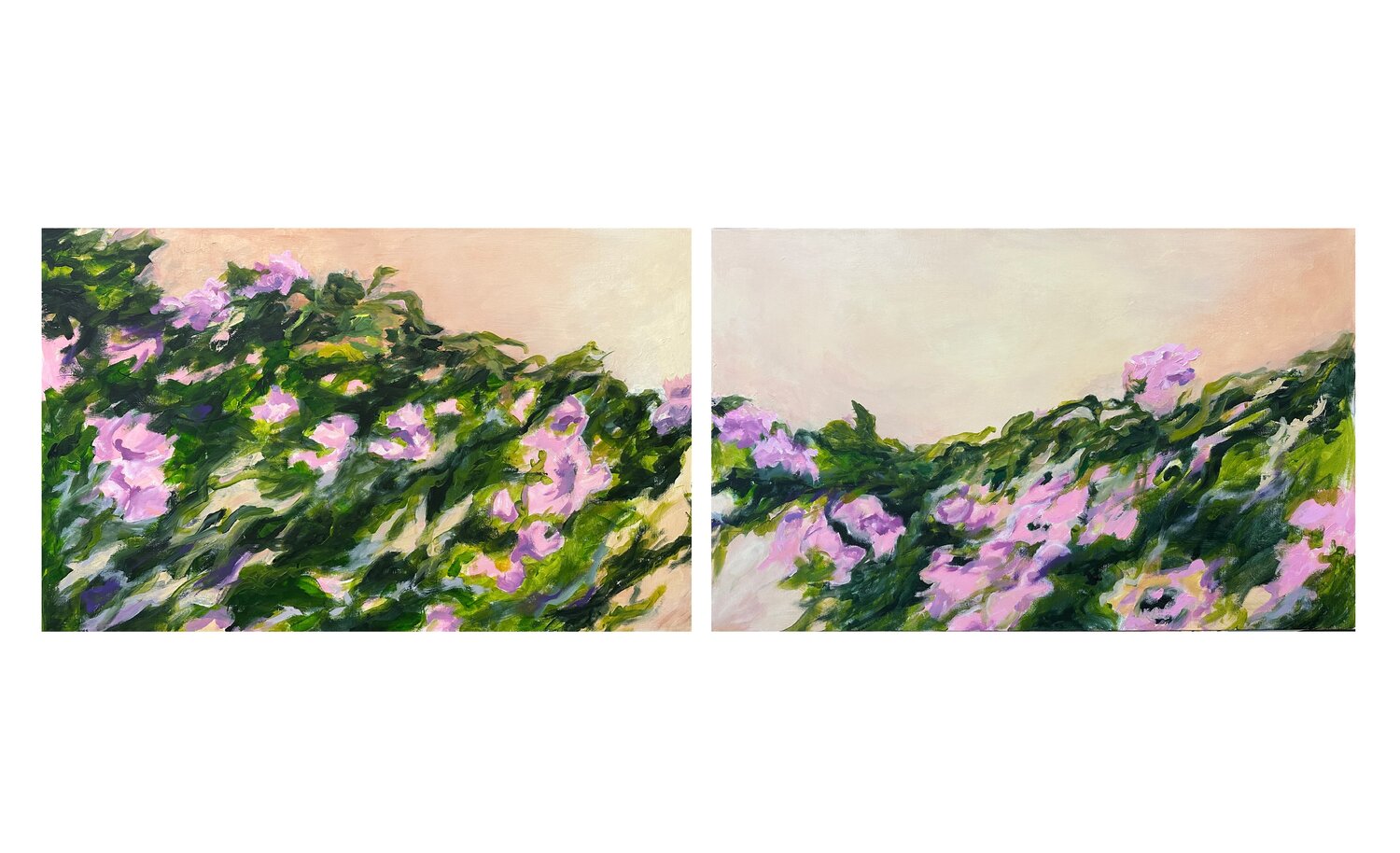 Climbing Flowers abstract painting Iryna Bondar Original painting for sale