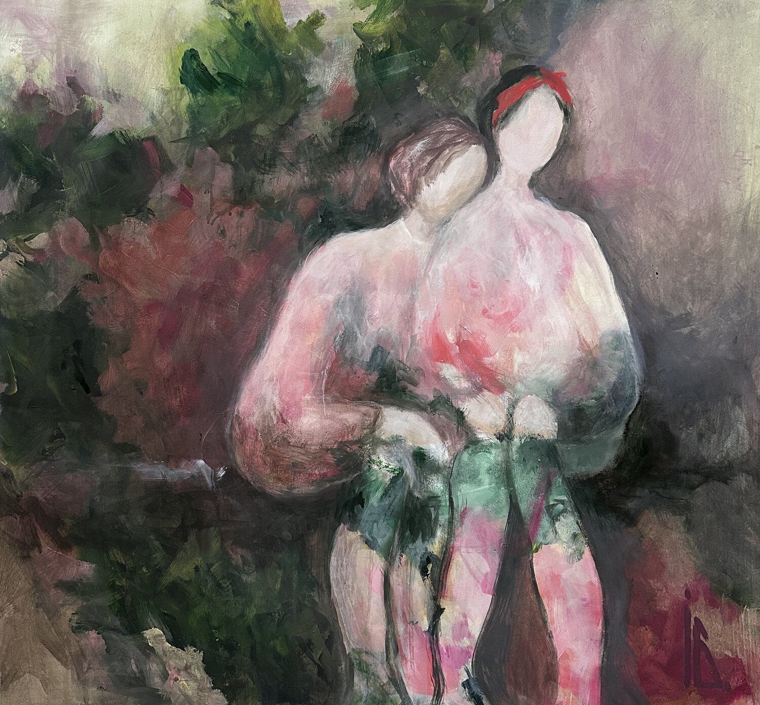 Learning to Be Together Iryna Bondar Original painting for sale