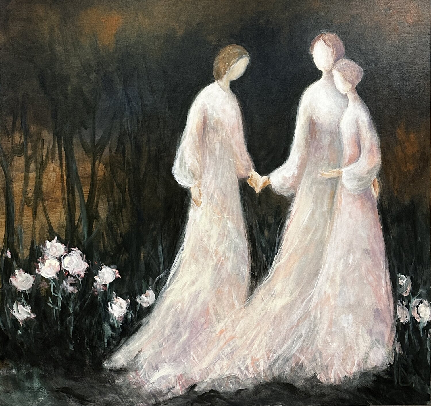 Entwined Roots II Iryna Bondar Original painting for sale