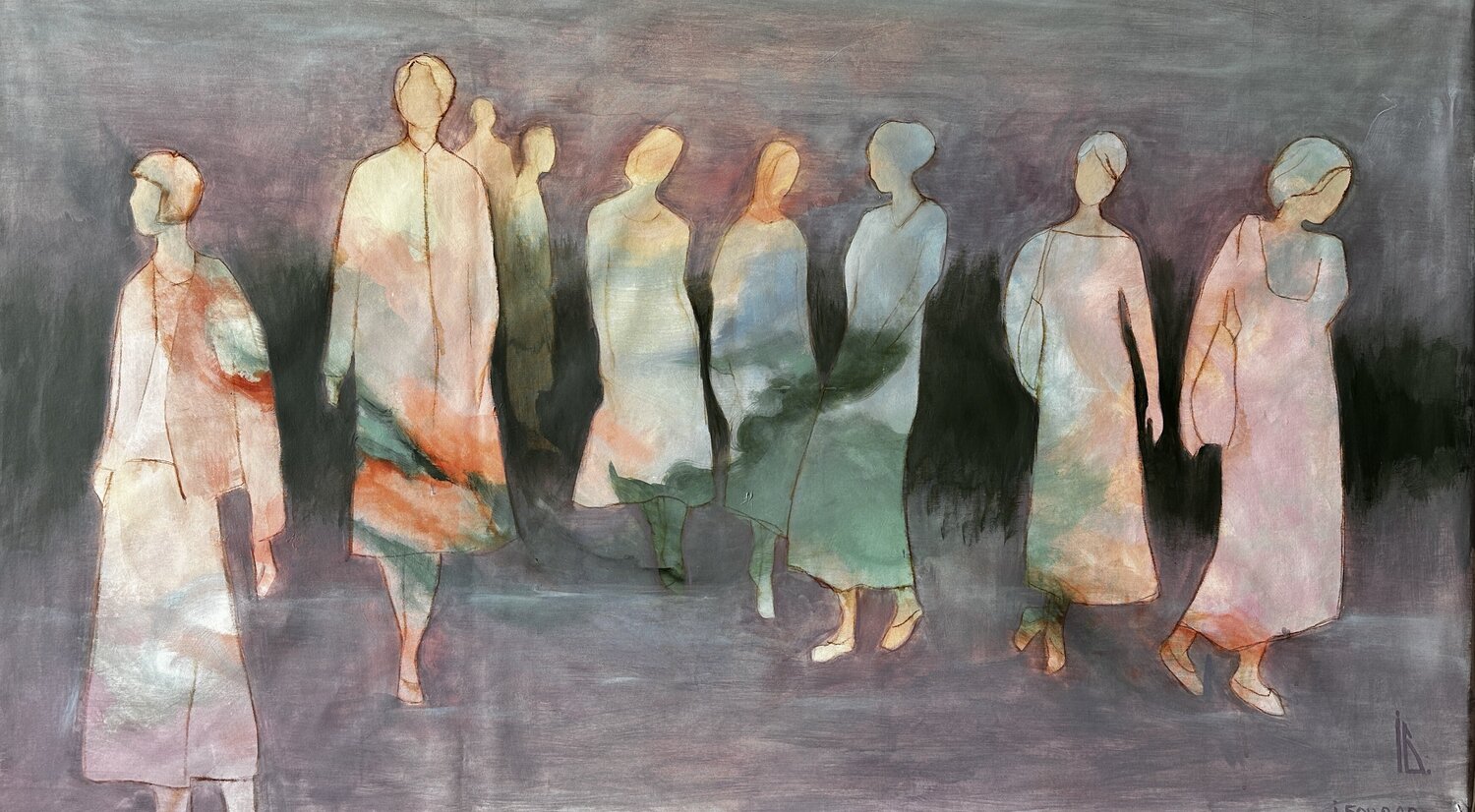 Subpersonalities Iryna Bondar Original painting for sale