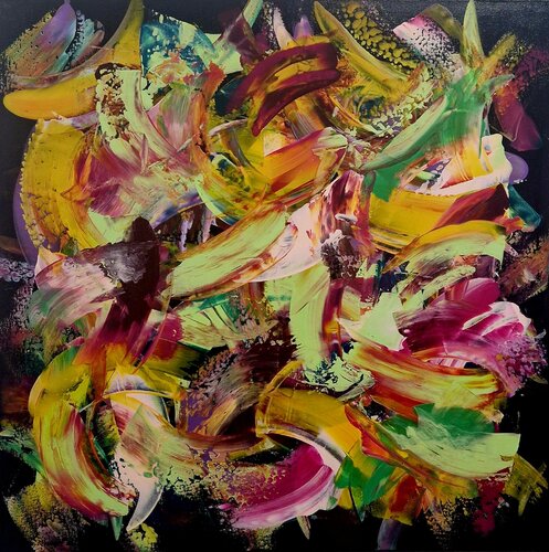 Colorful Black by Jennifer Diekmann, Painting for Sale on Select
