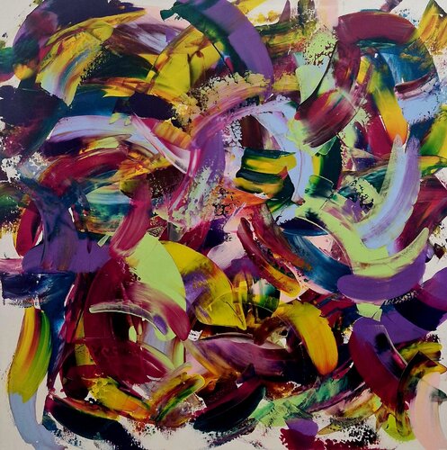 Colorful white by Jennifer Diekmann, Painting for Sale on Select