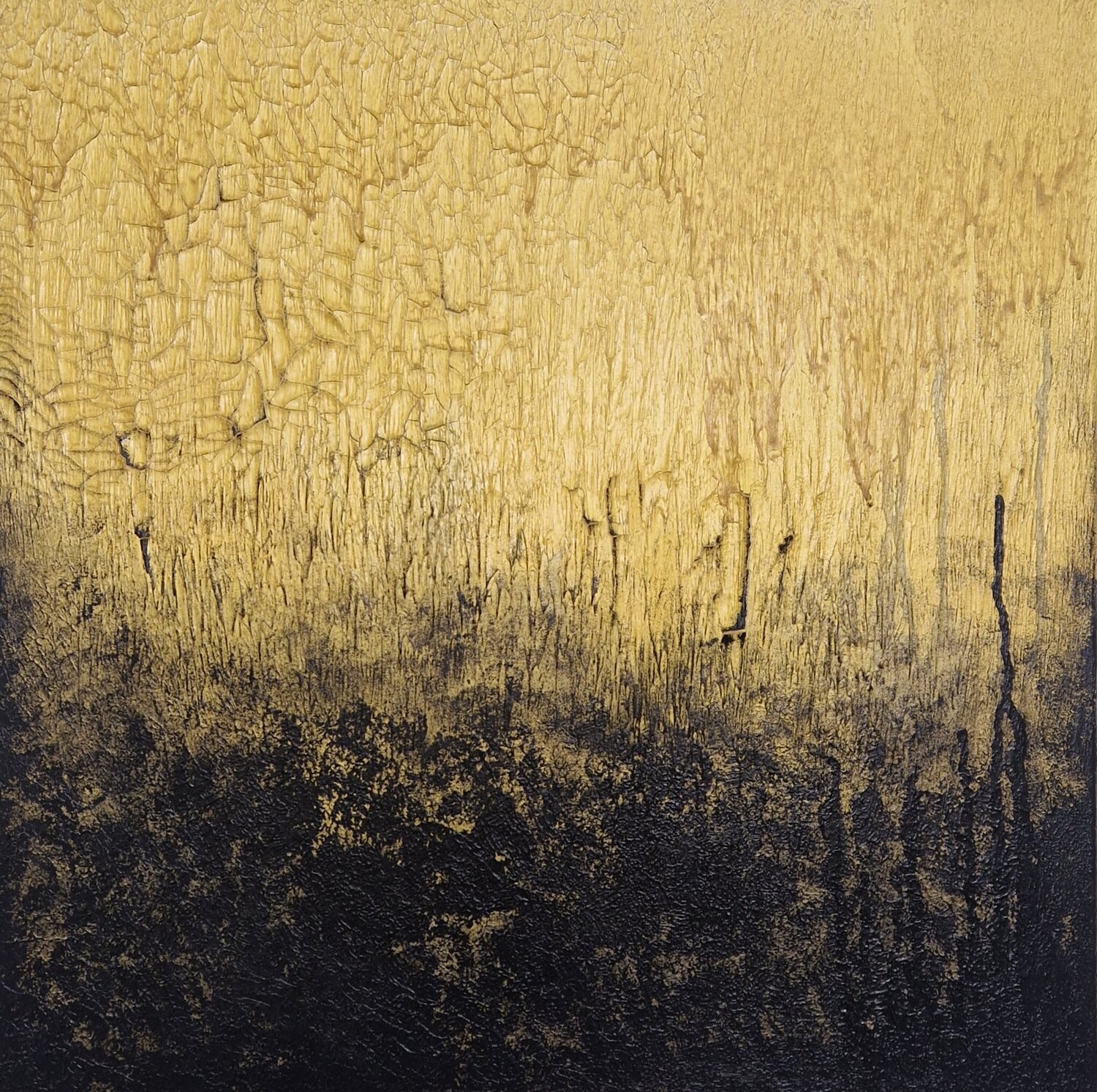 Black to Gold Jennifer Diekmann Original painting for sale