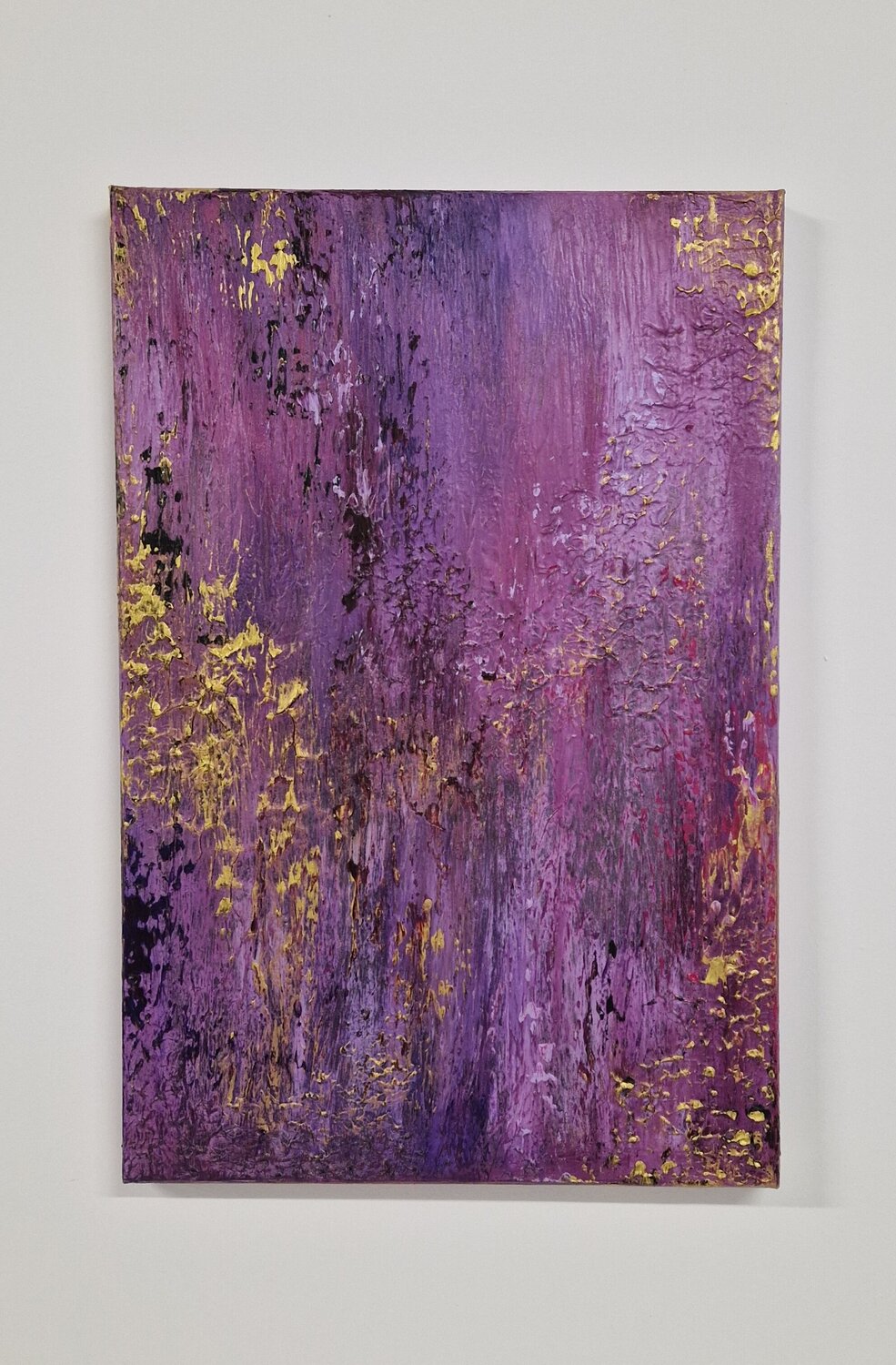 Purple love Jennifer Diekmann Original painting for sale
