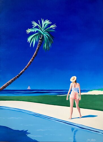 In the summer time you can touch the sky... by Joe AME, Painting for Sale on Select