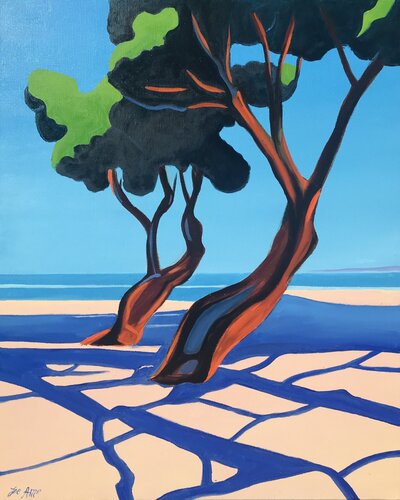 In a cool island... by Joe AME, Painting for Sale on Select