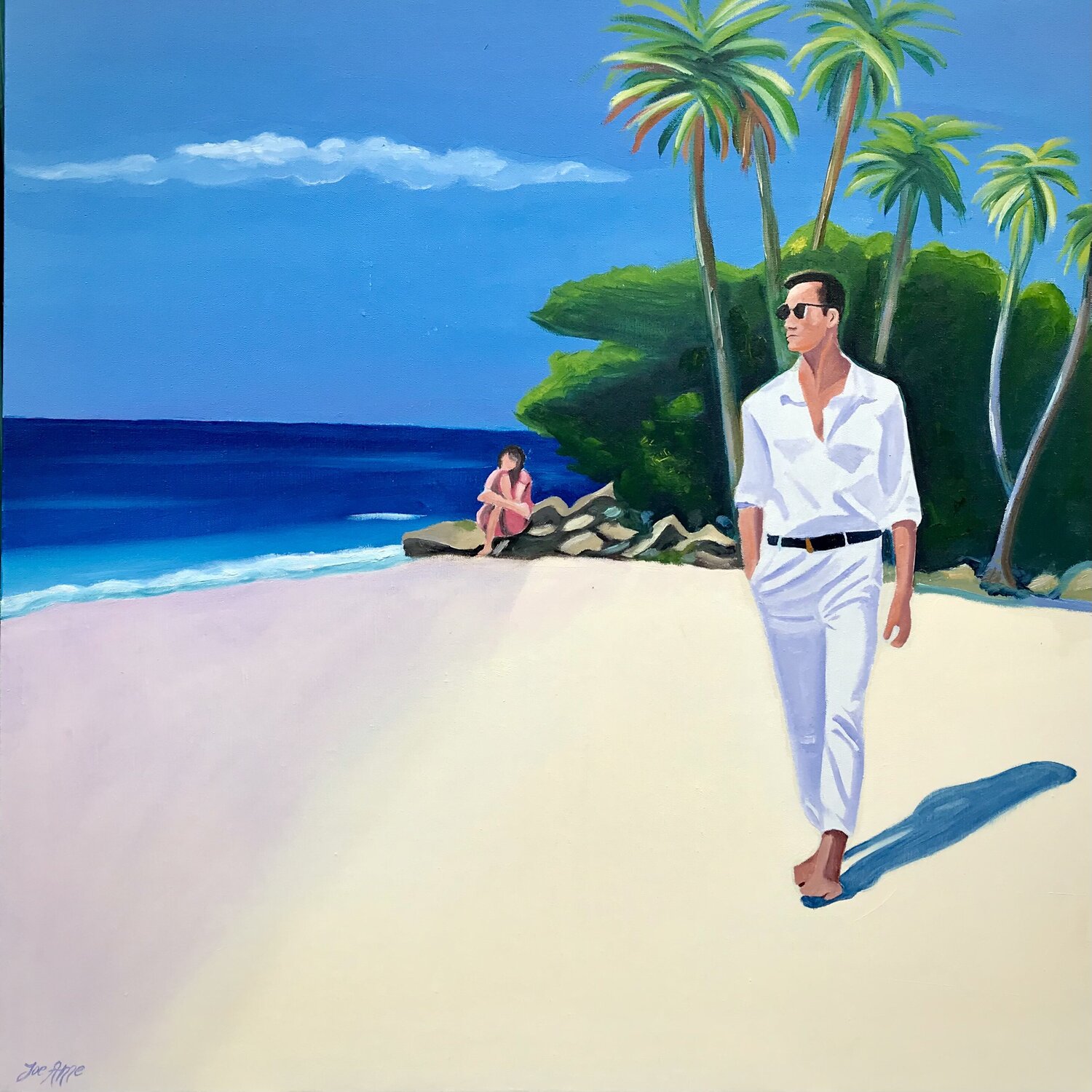 I take you just the way you are... Joe AME Original painting for sale