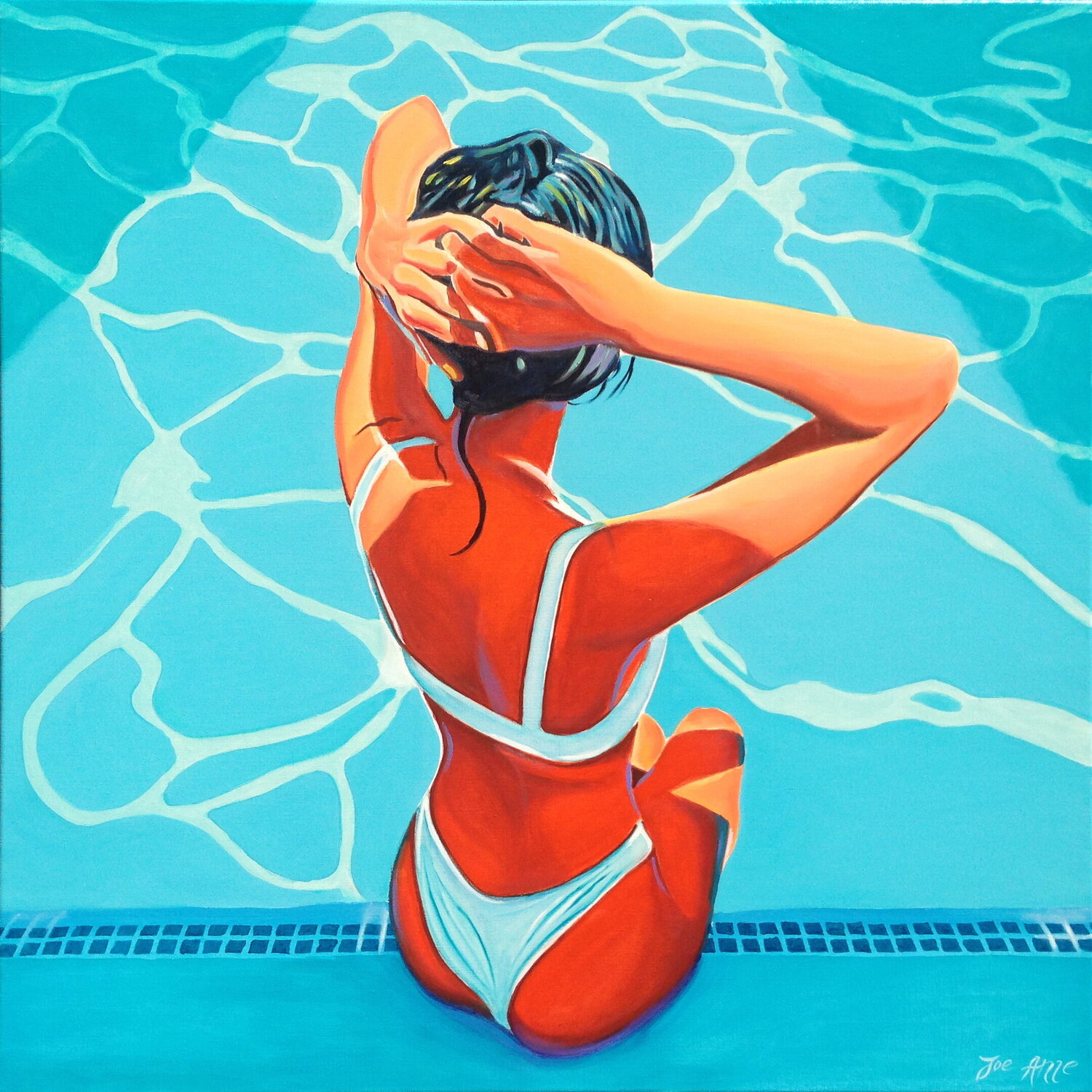 Tes yeux bleu marine... Joe AME Original painting for sale