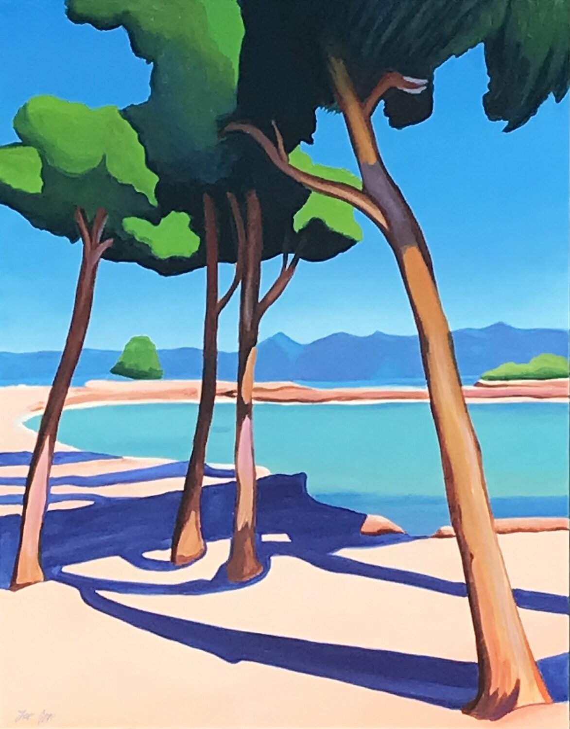 Laying in the sun... Joe AME Original painting for sale