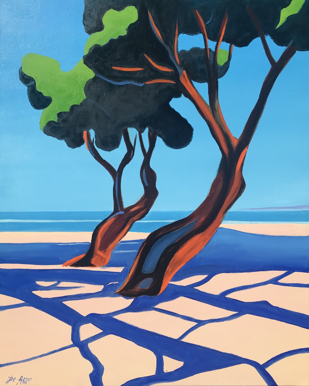 In a cool island... Joe AME Original painting for sale