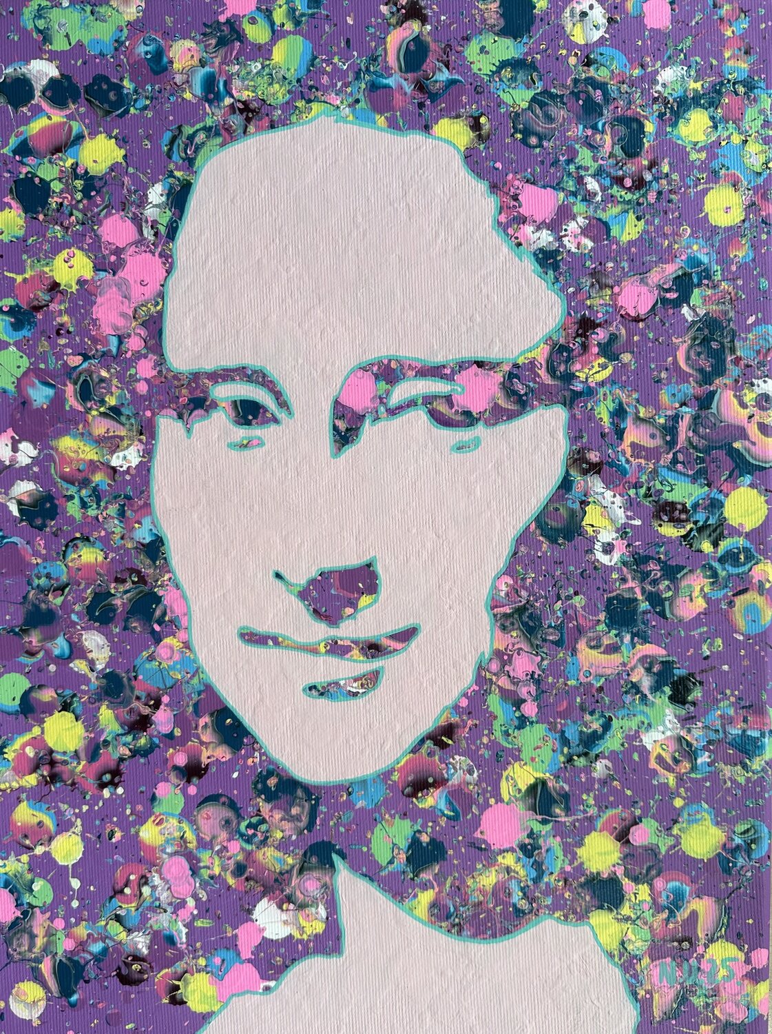 Mona Lisa Homage 1 Natalija Usakova Original painting for sale