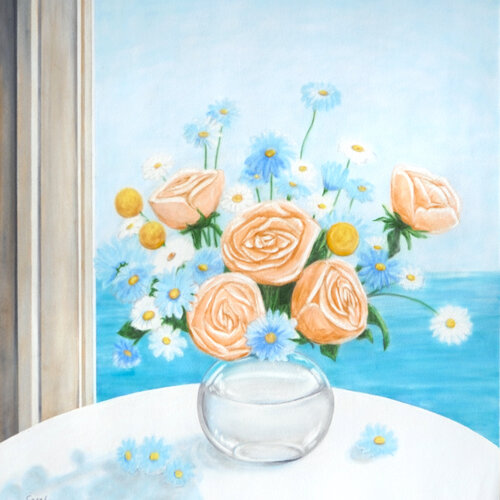 Les Fleurs 3. von Sarah I. Avni, Malerei kaufen auf Select