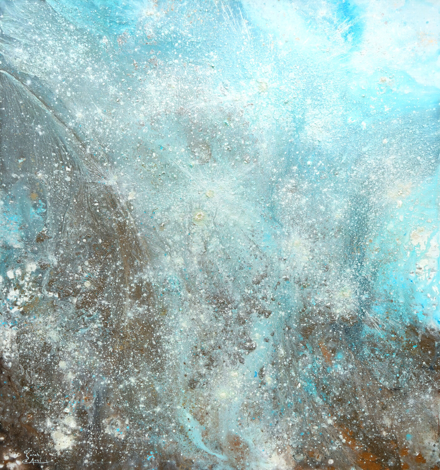A Moment in All Dimensions 43. Sarah I. Avni Original painting for sale