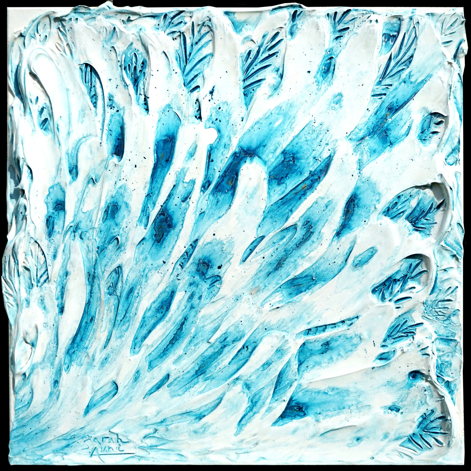 Archetype I. (Turquoise Princess) Sarah I. Avni Original painting for sale